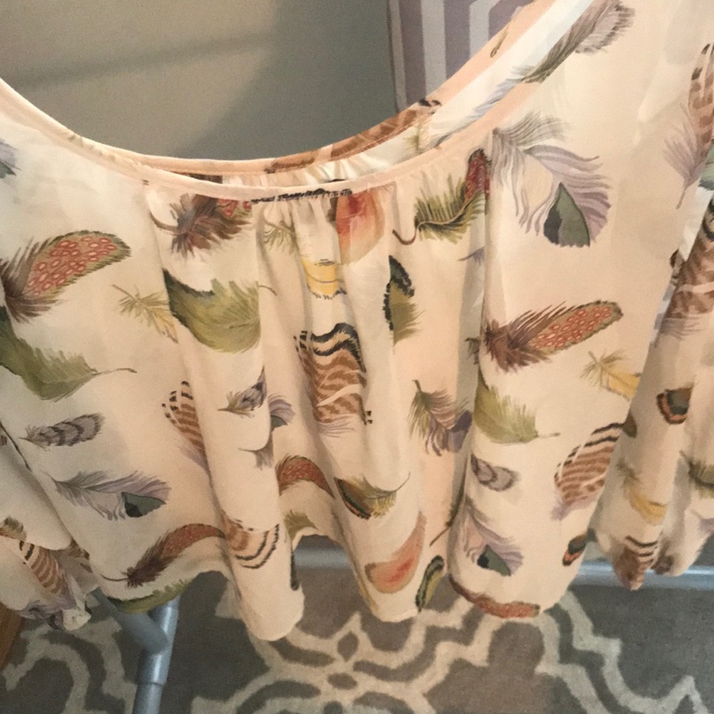 Show me your Mumu Leaf Print Top - Picture 4 of 4